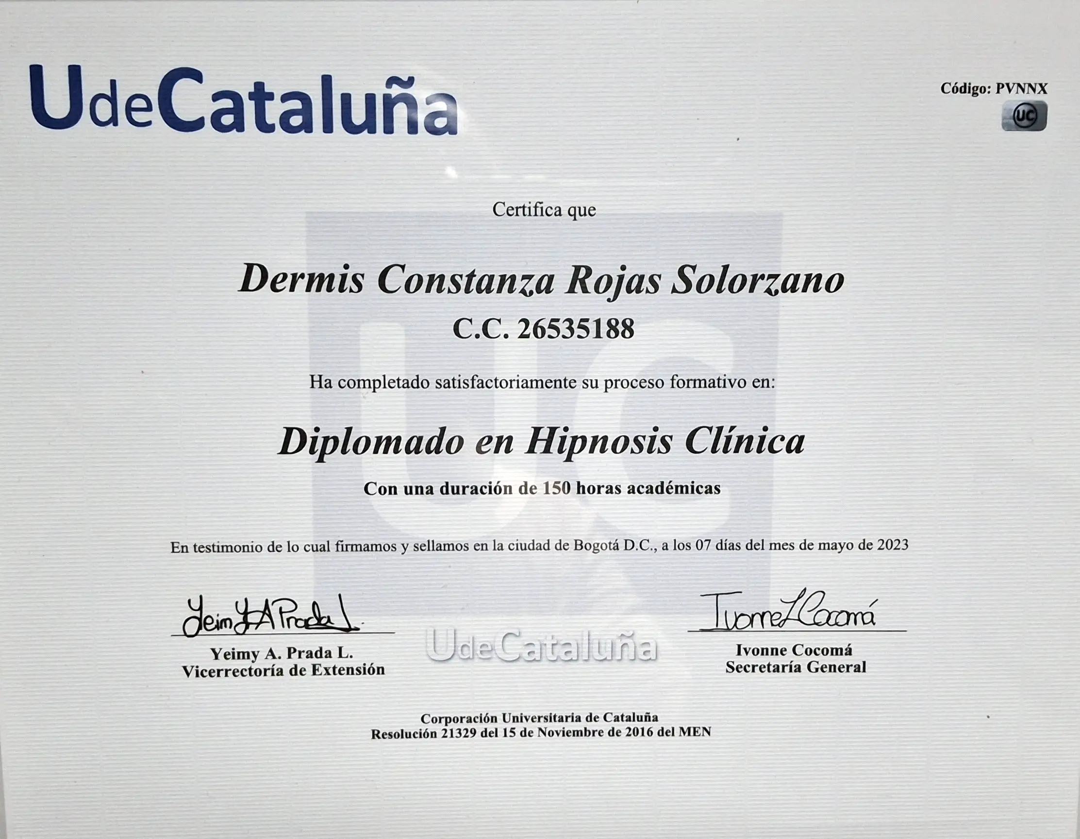 Diplomado en Hipnosis Clinica